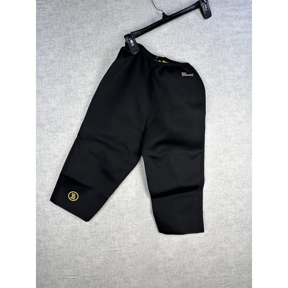 NWT HOT SHAPERS Black Neotex Pull On Capri Compression Leggings Size S